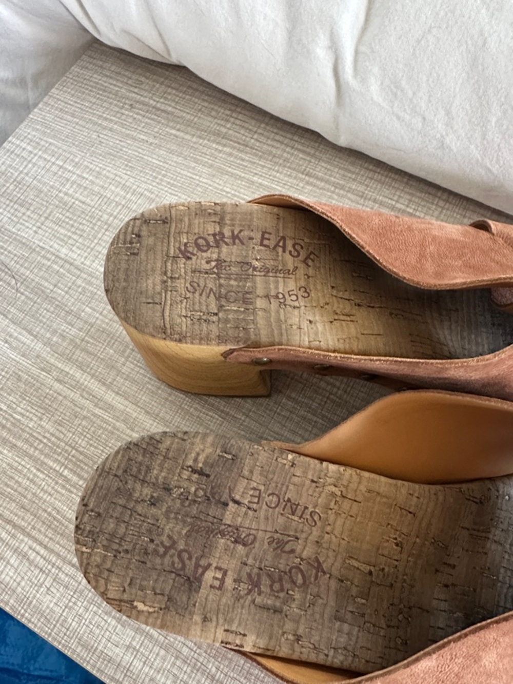 Kork-Ease Brown Leather Studded Clogs - Picture 2 of 4